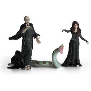 Schleich Wizarding World of Harry Potter 3-Piece Collectible Set with Voldemort, Nagini and Bellatrix Lestrange Figurines