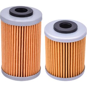 2 Packs HF155 HF157 Oil Filters Kit Fit for KTM for Duke 690 for Enduro 690 690SMC 2008-2011 for Enduro 690 R 09-11 for Duke 690 R 2010-2011 450XC 525XC 2008-2011 690Supermoto R 2008-2009