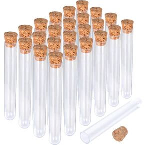 HNYYZL Bestsupplier 30 Pack Science Party Test Tubes 40 ml 25x140mm,Clear Plastic Test Tubes Gumball Candy Tubes, Bath Salt Vials Christmas Birthday Gifts