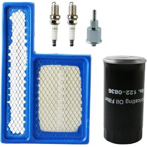 PACEWALKER Tune Up Kit 122-0836 Oil Filter 140-3116 Air Filter & Fuel Filter with Spark Plug Compatible With Onan RV QG Generators 5500 7000 RV Generators HGJAA HGJAB HGJAC-Oil Change Kit