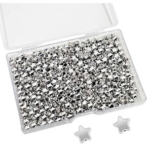 400 Pcs Star Beads Charm, 6mm Star Shape Spacer Star Spacer, Star Pony Beads Five-Pointed Star Bracelet Charms with Box Sealing Star Beads for Jewelry Bracelets Making