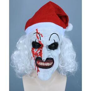 TWAYFEL Adult Terrifier Art the Clown Creepy Mask - Full Head Scary Mask for Horror Costume, Halloween, and Themed Parties in Kuwait