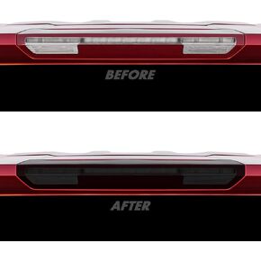 SlickMod PreCut Vinyl Smoke Tint for 2019-2023 Chevy Silverado Third Brake Light (20% Dark Smoke, 2. Third Brake Light Cutout)