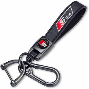 Genuine Leather Key Chain for for BMW M 1 3 5 6 Series X1 X3 X5 X6 Z4 750li 328i 525i,Keychain KeyRing for Men and Woean Accessories Family Present Black