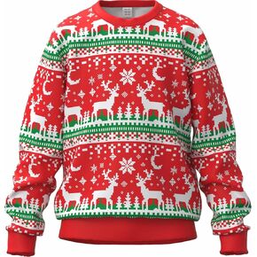DDSOL Toddler Boys Girls Christmas Sweatshirts Kids Ugly Xmas Pullover Funny 3D Sweater Fleece Warm Tops 4-11 Years