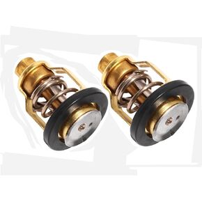 Leesoot 2 pcs 60­ºC 140F Boat Motor Thermostat Compatible with YAMAHA 4-Stroke Outboard Engine F75 F80 F90 F100 F150 F200 F225 F250 F250B VF200 VF225 VF250 67F-12411-01