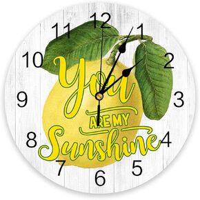 Wall Clock 10 Inch Silent Non-Ticking, Elephant Round Decorative Clock for Living Room Bedroom Kitchen School Easy to Read Battery Operated Mute Clock