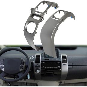 NLQR 1 Pair Center Inner A/C Dash Air Vent Cover Trim Panel Compatible with Toyota Prius 2004-2009 Replace 55670-47060 55680-47020 Left and Right Air Vent Outlet Panel