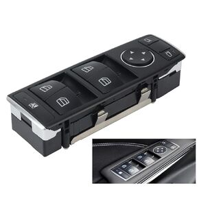 Front Left Window Control Switch for Mercedes-Benz 2012-2019 CLA180 CLA260 CLA45 AMG GLA200 GLA45 GLE350d GLE400 GLE63 AMG GLS400 Peat# 1669054300 (Front Door Lift Switch L with Tool)
