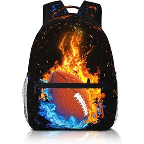 American Football Backpack for Boys Football Bookbag Boys School Backpack for Kids Girls Children Teens Elementary Middle School
