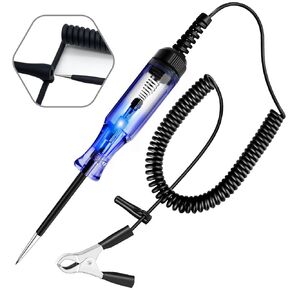 Automotive Test Light, 6V-12V-24V DC Circuit Tester with Dual Color LED Bulb Light for Continuity Voltage Electrical Fuse Tester with Replacement Indicator Light for Car, Truck, Vehicles