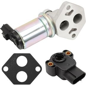 Idle Air Control Valve and Throttle Position Sensor Compatible for Ranger 1997-2001 Fuel Injection Idle Air Control Valve for Mustang 1999 2000 Explorer 1997 Aerostar 1997 Mazda Lincoln AC117 CX1654
