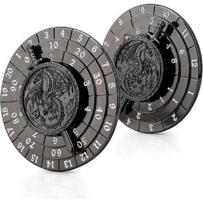 Haxtec Spinner Dice 7-in-1 Metal DND Dice Set Unique Dice Spinner Antique Rotate Metal D&D Dice for Dungeons and Dragons DND Gifts RPG Role Playing Gaming Dice