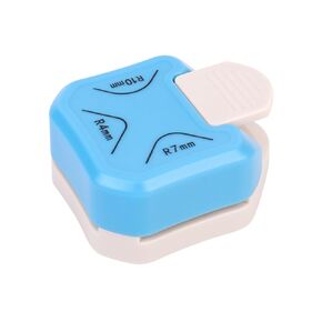 Paper Corner Rounder Punch, 3 in 1 Corner Cutter Rounder for Cardstock (R4mm+R7mm+R10mm), Edge Cutter Craft Card Making and Scrapbooking and Journaling Supplies for Classroom Home(White)