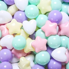 Ball Pit Balls 100 200 500 Plastic Balls for Toddlers Phthalate Free BPA Free Non-Toxic Crush Proof Balls Play Toys Pool Balls for Kids Ball Pit/Kiddie Pool/Playpen in Saudi Arabia
