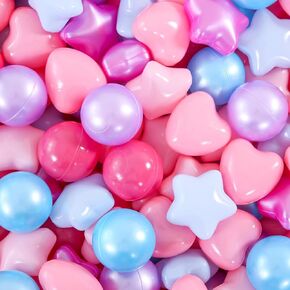 Ball Pit Balls 100pcs Crush Proof Plastic - Purple Colors in Reusable Play Toys for Kids Ball Pit, Playpen, Birthday, Party Decorations with Storage Bag Indoor Outdoor