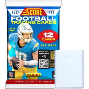 2024 Panini Score Football NFL Retail Pack with 12 Trading Cards + Toploader! STREETCARDS!