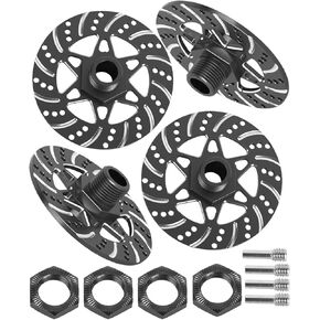 RC Aluminum Brake Disk Upgrades Part for 1/7 Infraction 6S BLX,Limitless 6S BLX,Felony 6S BLX,1/8 Typhon 6S.Red.