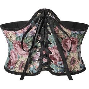 Renaissance Corset Belt for Women Wide Waist Belt Lace-up