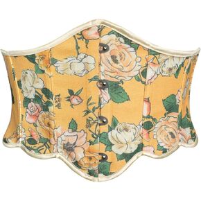 Scarlet Darkness Corset Belt for Women Vintage Renaissance Floral Underbust Corset
