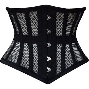 Women's Underbust Waist Training Steel Boned Corsets Heavy Duty Womens Corsets