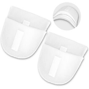 Ptwola 2 Pairs Set-in Shoulder Pads, Thickness 1.5cm Covered Sponge Pads Breathable Foam Sloping High Low Shoulders Enhancer for Women Men Clothes Blazer Suit Coat Sewing Supplies (Black)