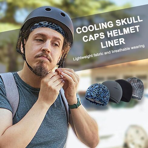Liner Cooling Sweat Wicking Cap Beanie Summer Men and Women Skull Caps Cycling Hiking Exercise Breathable Hat in Saudi Arabia
