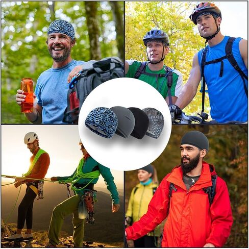 Liner Cooling Sweat Wicking Cap Beanie Summer Men and Women Skull Caps Cycling Hiking Exercise Breathable Hat in Saudi Arabia