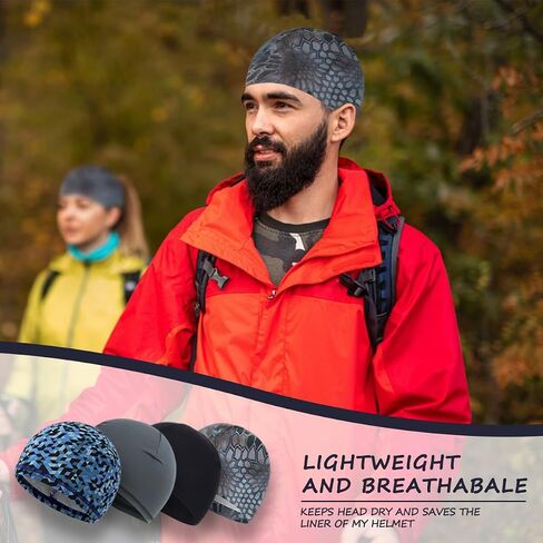 Liner Cooling Sweat Wicking Cap Beanie Summer Men and Women Skull Caps Cycling Hiking Exercise Breathable Hat in Saudi Arabia