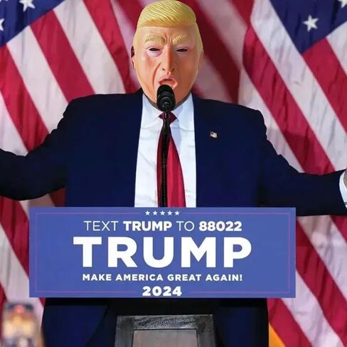 GTETKDE Donald Trump Mask Realistic Human Latex Mask Candidate Trump Realistic Masks Halloween Costume Cosplay Party in Saudi Arabia
