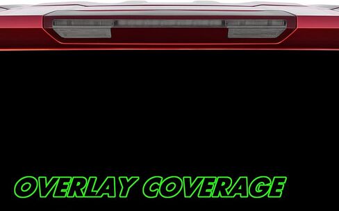 SlickMod PreCut Vinyl Smoke Tint for 2019-2023 Chevy Silverado Third Brake Light (20% Dark Smoke, 2. Third Brake Light Cutout) in Kuwait