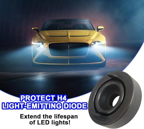 BELOMI 2PCS Car Headlight Dust Cover, 70mm Rubber Vehicle H4 LED Bulbs Protective Cap with 20mm Hole, Dustproof Automobile Headlight Protection Accessories, Universal for SUV, Truck, RV（2.8 inches） in Saudi Arabia
