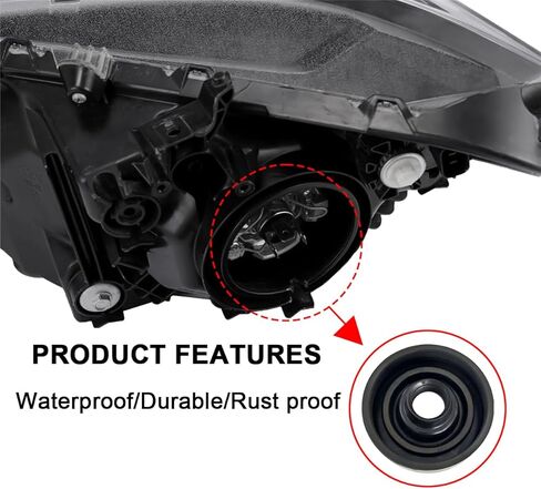 BELOMI 2PCS Car Headlight Dust Cover, 70mm Rubber Vehicle H4 LED Bulbs Protective Cap with 20mm Hole, Dustproof Automobile Headlight Protection Accessories, Universal for SUV, Truck, RV（2.8 inches） in Saudi Arabia