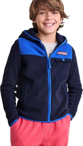 vineyard vines Boys' Harbor Fleece Full Zip Hoodie in Saudi Arabia