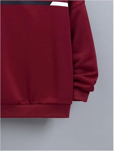 GORGLITTER Boy's Letter Graphic Crewneck Sweatshirt Long Sleeve Drippy Pullover Tops in Saudi Arabia