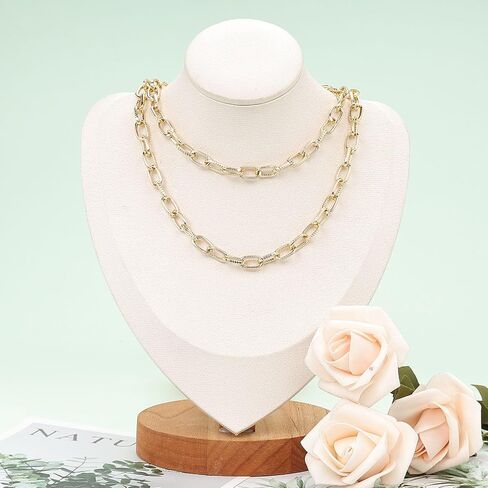 UMAOKANG 16.4 Feet Large Paperclip Chain for Jewelry Making Gold Plated Aluminum Jewelry Chains Bulk with Jump Rings and Lobster Clasps in Saudi Arabia