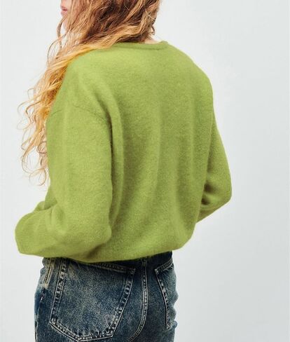 Women's Casual Cardigan Sweater Button Down Crewneck Soft Knit Lightweight Going Out Pullover Tops in Saudi Arabia