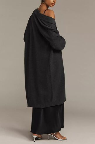 Cakulo Long Cardigan Sweaters for Women Fall Fashion 2024 Oversized Open Front Knit Pockets Cardigans Sweater Coat in Saudi Arabia