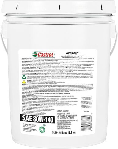 زيت تشحيم التروس كاسترول سينجير 80W-140 - 35 رطل. in Kuwait