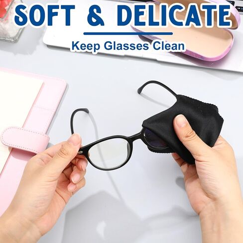 علبة نظارة مكونة من 3 قطع مع قطعة قماش للتنظيف، وحافظة نظارة ذات هيكل صلب وحافظة نظارة للقراءة للنساء والرجال in Kuwait