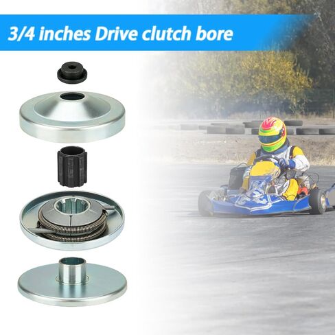 Youxmoto 30 Series Go Kart Clutch Torque Converter 1 Inch, 3PCS Drive Belt, for Predator 212CC 10 Tooth #41/40/420 and 12 Tooth 35 Chain, Replaces for Comet/for TAV2 / for Manco Mini Bike in Saudi Arabia