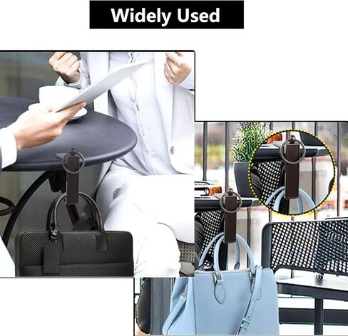 KISOY 2Pcs Purse Hook for Table 2-in-1 Table Wallet Hooks and Phone Holders, Foldable Handbag Hangers Purse Hanger Storage Bag Hook for Desk Portable (Silvery, S) in Saudi Arabia