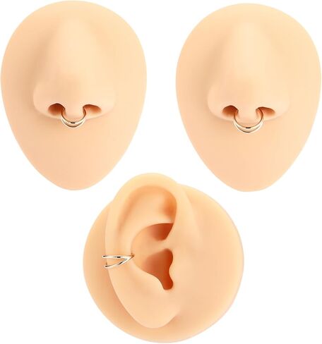 GAGABODY 14K Solid Gold Conch Piercing Jewelry Helix Earring Hoop Double Open Stack Nose Rings Hoop Yellow Gold Septum Rings 16g Tragus Cartilage Daith Earring Hinge Segment Rings Hoop Lip Rings in Saudi Arabia