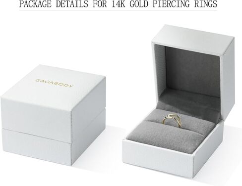 GAGABODY 14K الصلبة الذهب محارة ثقب المجوهرات اللولب القرط هوب مزدوجة مفتوحة كومة الأنف خواتم هوب الذهب الأصفر الحاجز خواتم 16 جرام الزنمة الغضروف Daith القرط المفصلي الجزء حلقات هوب خواتم الشفاه in Kuwait