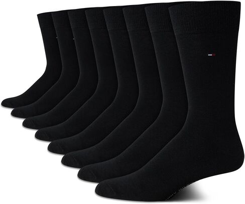 Tommy Hilfiger Men's Dress Socks-Lightweight Comfort Crew Sock(8 Pack) in Saudi Arabia