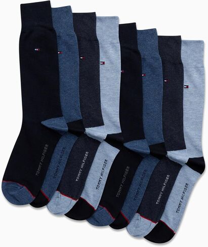 Tommy Hilfiger Men's Dress Socks-Lightweight Comfort Crew Sock(8 Pack) in Saudi Arabia