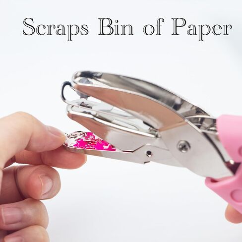 Star Shape Hole Handhold Single Paper Hole Punch for Paper and Crafts, 1/4 inch Puncher with Pink Soft Thick Silicone Cover in Kuwait