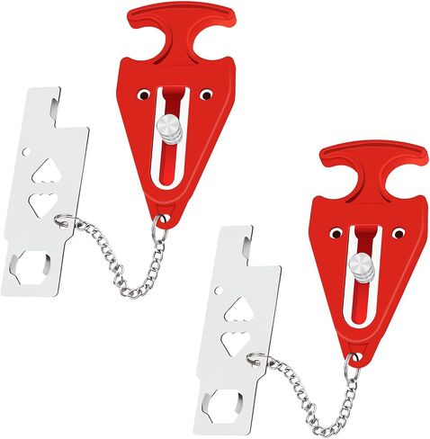 Door Stoppers Security - Portable Door Lock for Travel Anti Theft Door Blocker, Hotel Room Apartment Safety - No Drill Garage Door Brace Devices for Women, Children - Sleep with Peace of Mind in Saudi Arabia