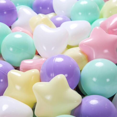 Ball Pit Balls 100 200 500 Plastic Balls for Toddlers Phthalate Free BPA Free Non-Toxic Crush Proof Balls Play Toys Pool Balls for Kids Ball Pit/Kiddie Pool/Playpen in Saudi Arabia