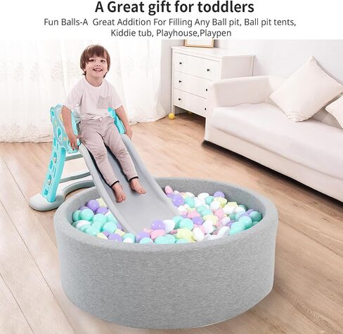 Ball Pit Balls 100 200 500 Plastic Balls for Toddlers Phthalate Free BPA Free Non-Toxic Crush Proof Balls Play Toys Pool Balls for Kids Ball Pit/Kiddie Pool/Playpen in Saudi Arabia